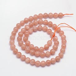 Natural Sunstone Beads Strands&nbsp;G-M262-6mm-06