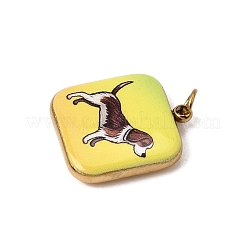 Printed 304 Stainless Steel Pendants&nbsp;SA-CBACFAA-07G-C