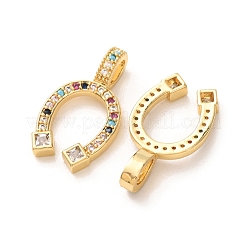Brass Micro Pave Colorful Cubic Zirconia Pendants&nbsp;KK-A304-28B-G