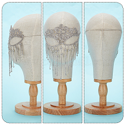 1Pc Alloy Headwear Masquerade Masks&nbsp;AJEW-GA0008-17P