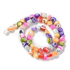 Natural Trochus Shell Dyed Beads Strands&nbsp;BSHE-E030-01