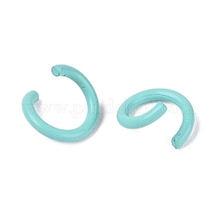 Spray Painted Iron Open Jump Rings&nbsp;IFIN-T017-04B-09