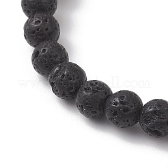 Natural Lava Rock Beads Stretch Bracelets for Women&nbsp;BJEW-JB13268