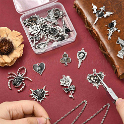 20Pcs 10 Styles Alloy Enamel Pendants&nbsp;ENAM-CJ0006-96