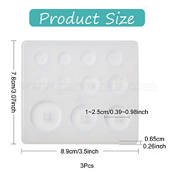 3Pcs Silicone Button Molds&nbsp;DIY-YW0017-98
