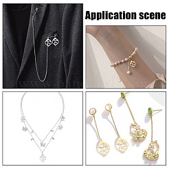 20PCS 2 Colors 201 Stainless Steel Pendants&nbsp;STAS-DC0004-13