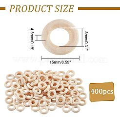 Donut Wooden Linking Rings&nbsp;WOOD-NB0002-11