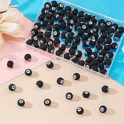 100Pcs Handmade 8 Ball Polymer Clay Beads&nbsp;CLAY-TA0002-04
