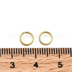 Brass Open Jump Rings&nbsp;KK-B147-03F-G