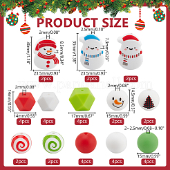 38Pcs 13 Styles Food Grade Eco-Friendly Silicone Beads&nbsp;FIND-PH0022-45