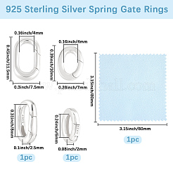 925 Sterling Silver Spring Gate Rings&nbsp;STER-BBC0009-27