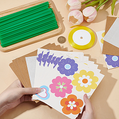 1 Bag DIY Paper Flower Bouquet Greeting Card&nbsp;AJEW-BM0001-01