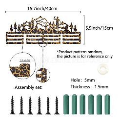 Fission Pattern Iron Medal Hanger Holder Display Wall Rack&nbsp;ODIS-WH0103-002