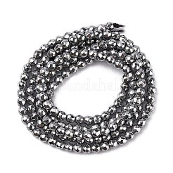 Non-Magnetic Synthetic Hematite Beads Strands&nbsp;G-G093-2mm