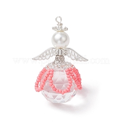 2Pcs 2 Styles Glass Seed Bead Pendants&nbsp;PALLOY-MZ00710