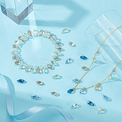4 Colors Electroplate Transparent Glass Beads&nbsp;GLAA-GA0002-36B