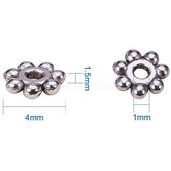 Tibetan Silver Alloy Spacer Beads&nbsp;PALLOY-PH0013-23AS-NR