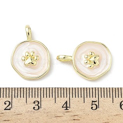 Brass Enamel Pendants&nbsp;KK-Z134-04G-02