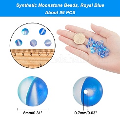 Synthetic Moonstone Beads Strands&nbsp;G-AR0002-40G