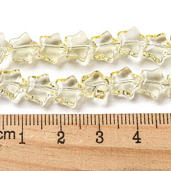 Baking Paint Transparent Glass Beads Strands&nbsp;X1-DGLA-A07-T8mm-KD01