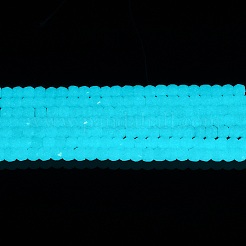 Synthetic Luminous Stone Beads Strands&nbsp;G-C086-01B-01