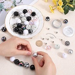 DIY Round Acrylic & Resin Bracelets Jewelry Kits&nbsp;DIY-SC0026-21