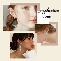 180Pcs 6 Colors Brass Leverback Earring Findings&nbsp;KK-SC0003-33