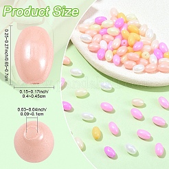 350Pcs 7 Colors Opaque Colours Luster Glass Seed Beads&nbsp;SEED-YW0003-23