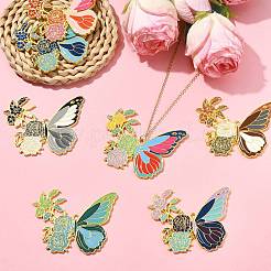 7Pcs 7 Colors Alloy Enamel Big Pendants&nbsp;ENAM-CJ0006-99