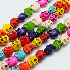 Synthetic Turquoise Beads Strands&nbsp;TURQ-G113-23x30mm-M