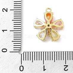 Brass Micro Pave Cubic Zirconia Pendants&nbsp;LS-KK-S514-02A-G