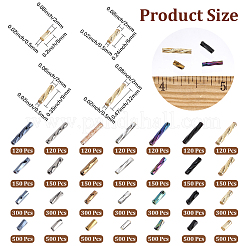 7490Pcs Glass Twisted Bugle Beads&nbsp;SEED-PA0001-27