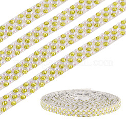 3 Yards Resin Self Adhesive Sewing Trim Hotfix Rhinestone Tape&nbsp;DIY-TA0013-15E