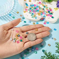 160Pcs 8 Colors 2-Hole Glass Seed Beads&nbsp;SEED-BT0001-01