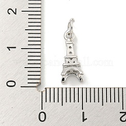 Rack Plating Brass Micro Pave Clear Cubic Zirconia Pendants&nbsp;KK-B093-15P