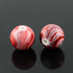 Printed Acrylic Beads&nbsp;MACR-Q150-8mm-M