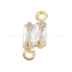 Rack Plating Brass with Cubic Zirconia Pendants&nbsp;KK-Q018-10G