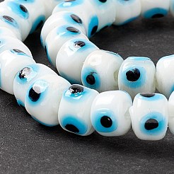 Handmade Evil Eye Lampwork Beads Strands&nbsp;LAMP-F024-01A-03
