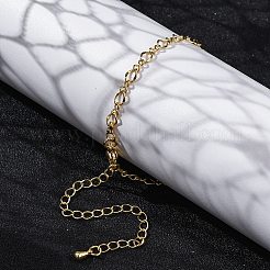 Rack Plating Brass Curb Chain Bracelets for Women&nbsp;BJEW-G735-16G