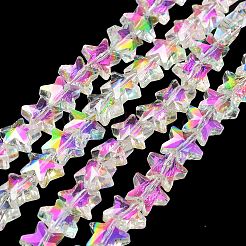 Electroplate Transparent Glass Beads&nbsp;EGLA-Z003-HR01
