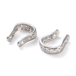Rhodium Plated 925 Sterling Silver Ear Cuff Findings&nbsp;STER-K176-27P