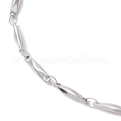 304 Stainless Steel Link Bar Chain Anklets for Women&nbsp;AJEW-AN00622