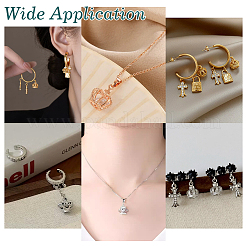 72Pcs 18 Styles Tibetan Style Alloy Pendants&nbsp;FIND-PH0061-87