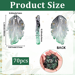 70Pcs Baking Paint Glass Beads&nbsp;GLAA-PA0001-11A
