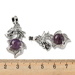Natural Amethyst Pendants&nbsp;G-G111-01P-05