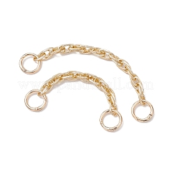 2Pcs 2 Sizes Aluminium Textured Rope Chain Bag Extension Chains&nbsp;FIND-JF00162