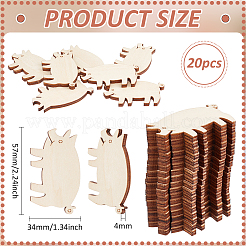 20Pcs Wood Floss Bobbin&nbsp;AJEW-BC0008-14A