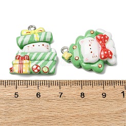Christmas Opaque Resin Pendants&nbsp;RESI-I348-01B