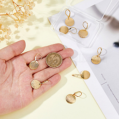 4Pair Brass Leverback Earrings&nbsp;EJEW-HS00002