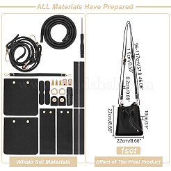 DIY Imitation Leather Sew on Women's Crossbody Bucket Bag Making Kit&nbsp;DIY-WH0495-07A